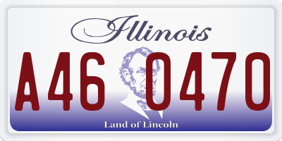 IL license plate A460470