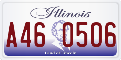IL license plate A460506