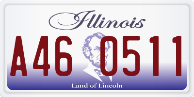 IL license plate A460511