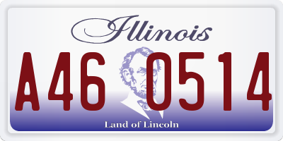 IL license plate A460514