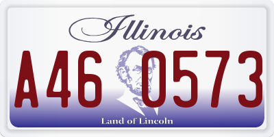 IL license plate A460573