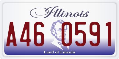 IL license plate A460591