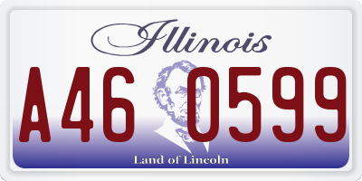IL license plate A460599
