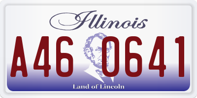 IL license plate A460641