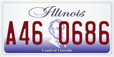 IL license plate A460686