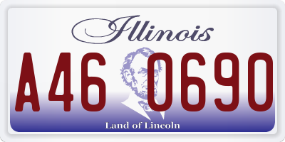 IL license plate A460690