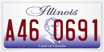 IL license plate A460691
