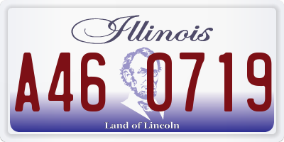 IL license plate A460719