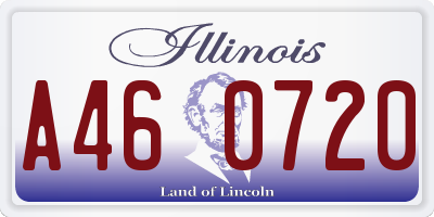 IL license plate A460720