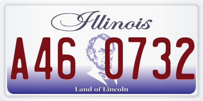 IL license plate A460732
