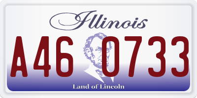 IL license plate A460733