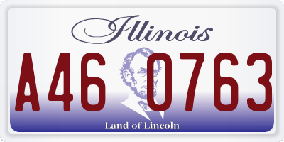 IL license plate A460763