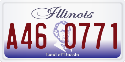 IL license plate A460771