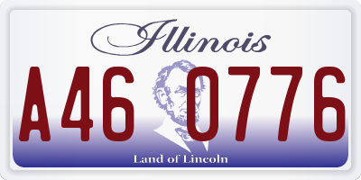 IL license plate A460776