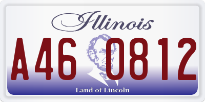 IL license plate A460812