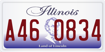 IL license plate A460834