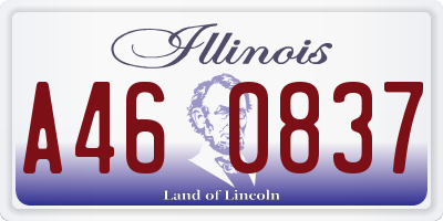 IL license plate A460837