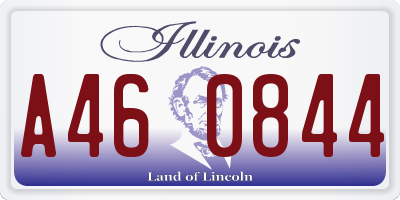 IL license plate A460844