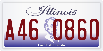 IL license plate A460860