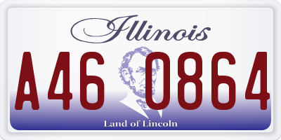 IL license plate A460864