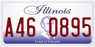 IL license plate A460895