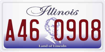 IL license plate A460908