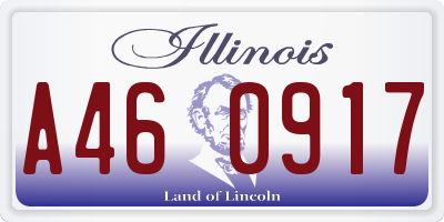 IL license plate A460917