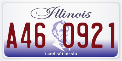 IL license plate A460921