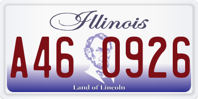 IL license plate A460926