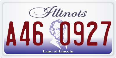IL license plate A460927