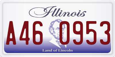 IL license plate A460953