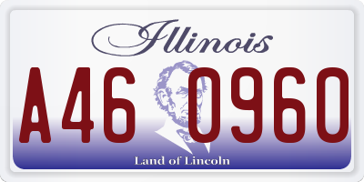 IL license plate A460960