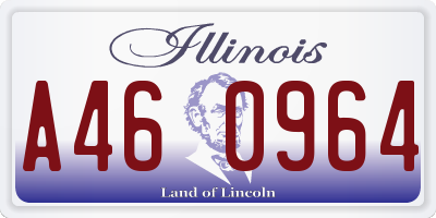 IL license plate A460964