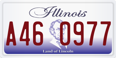 IL license plate A460977