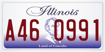 IL license plate A460991