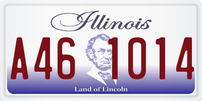IL license plate A461014