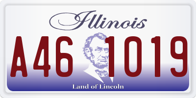 IL license plate A461019