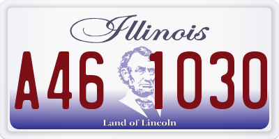 IL license plate A461030