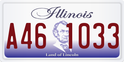 IL license plate A461033
