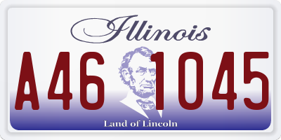 IL license plate A461045