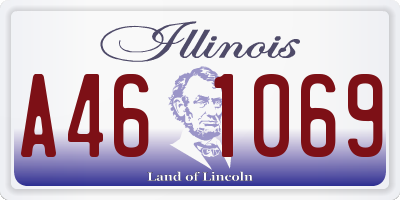 IL license plate A461069