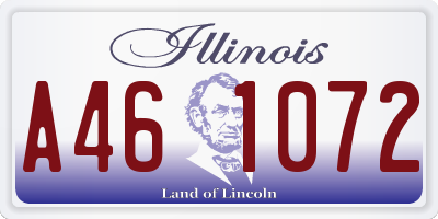 IL license plate A461072