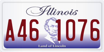 IL license plate A461076