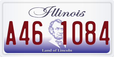 IL license plate A461084