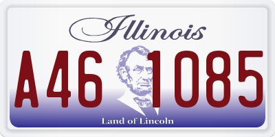 IL license plate A461085