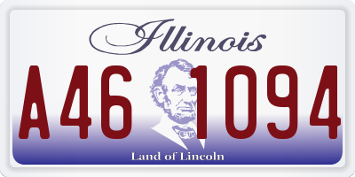 IL license plate A461094