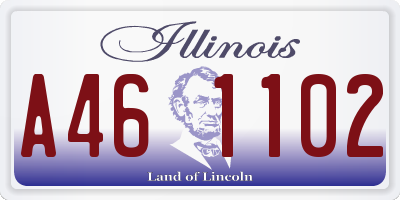 IL license plate A461102