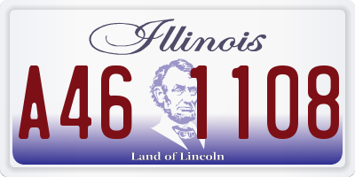 IL license plate A461108