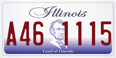 IL license plate A461115