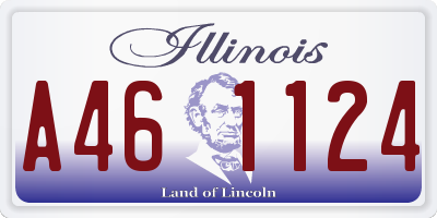 IL license plate A461124